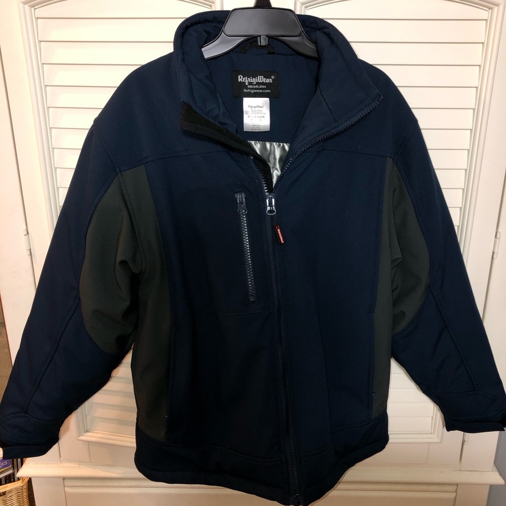 Refrigiwear 0490R Mens Softshell Jacket Insulated Zip Up Medium